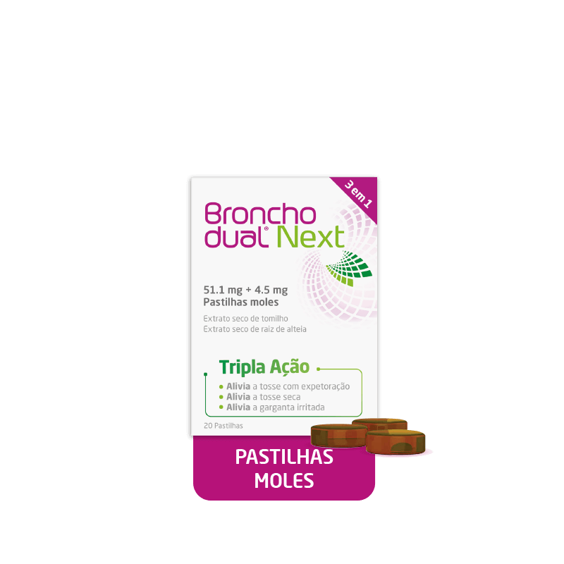Bronchodual Next 20 pastilhas