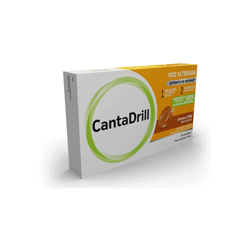 Cantadrill Sem Açúcar 24 Pastilhas