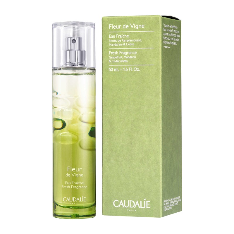 Caudalie Eau Fraîche Fleur des Vignes 50ml – Água Fresca Floral e Energizante com Notas de Toranja e Lírio