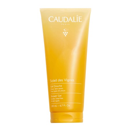 Caudalie Gel Duche Soleil des Vignes 200ml – Gel de Banho Suave e Perfumado com Notas de Coco, Flor de Laranjeira e Jasmim