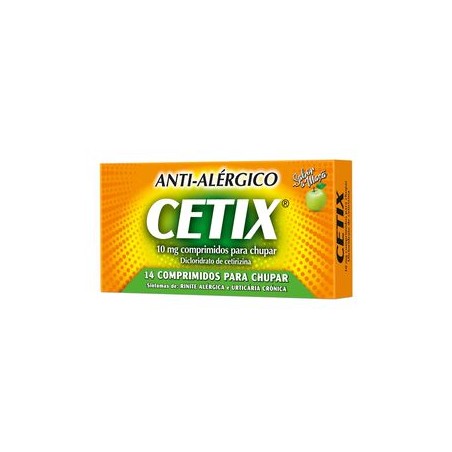Cetix 10 mg 14 Comprimidos Chupar