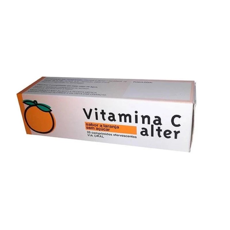 Vitamina C Alter 1g Laranja 20 comprimidos efervescentes