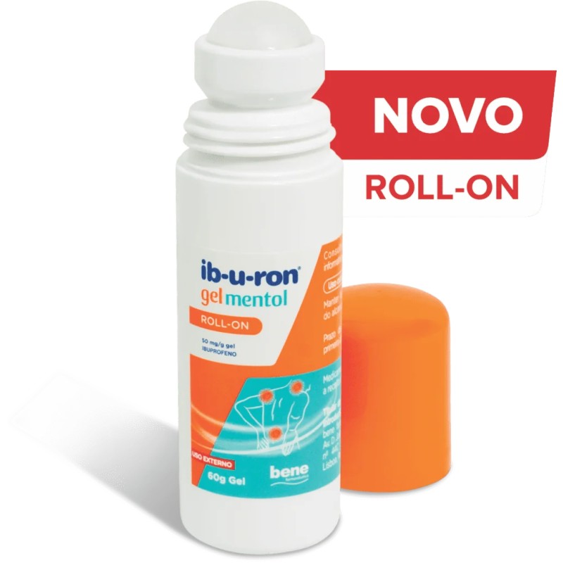 Ib-u-ron Gel Mentol 50mg/g Com Aplicador Roll-on 60g