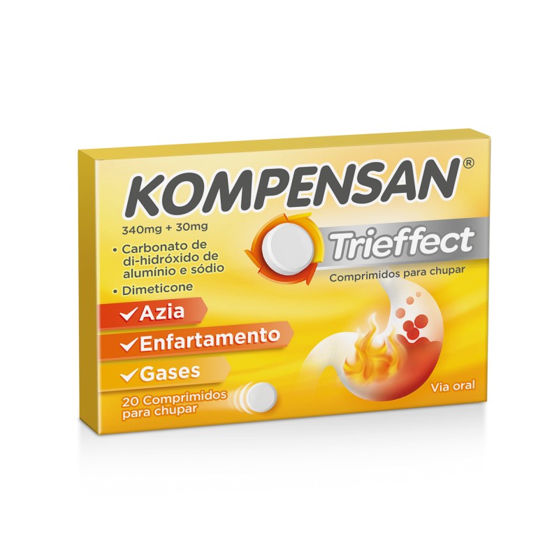 Kompensan Trieffect 340mg+30mg 20 comprimidos para chupar