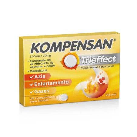 Kompensan Trieffect 340mg+30mg 20 comprimidos para chupar