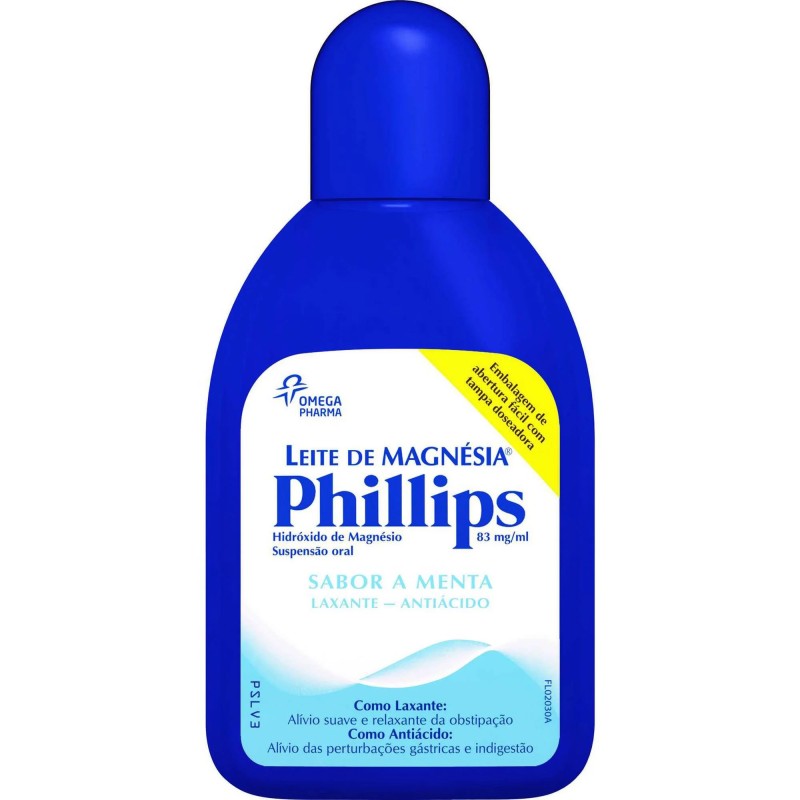 Leite de Magnésia Phillips 83 mg/ml Suspensão Oral 200ml