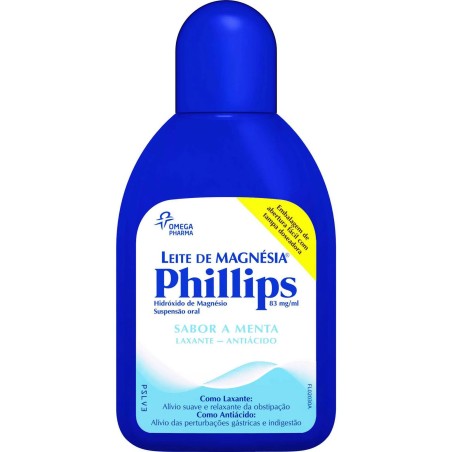 Leite de Magnésia Phillips 83 mg/ml Suspensão Oral 200ml