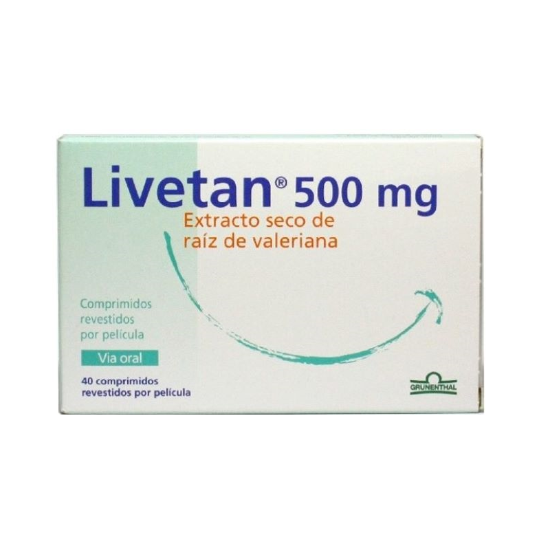 Livetan 500mg 40 Comprimidos