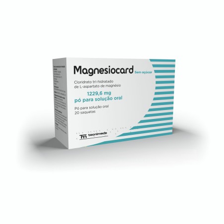 Magnesiocard Sem Açúcar 1229,6mg Pó para Solução Oral 20 saquetas