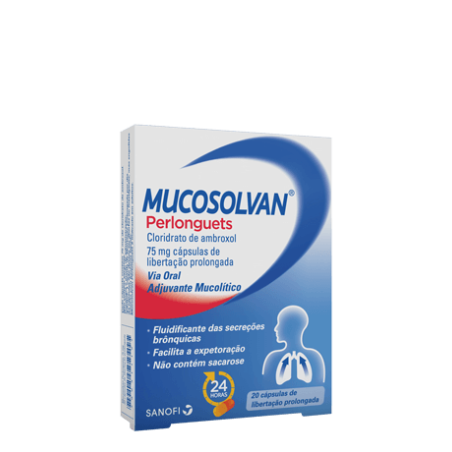 Mucosolvan Perlonguets 75mg x 20 cápsulas
