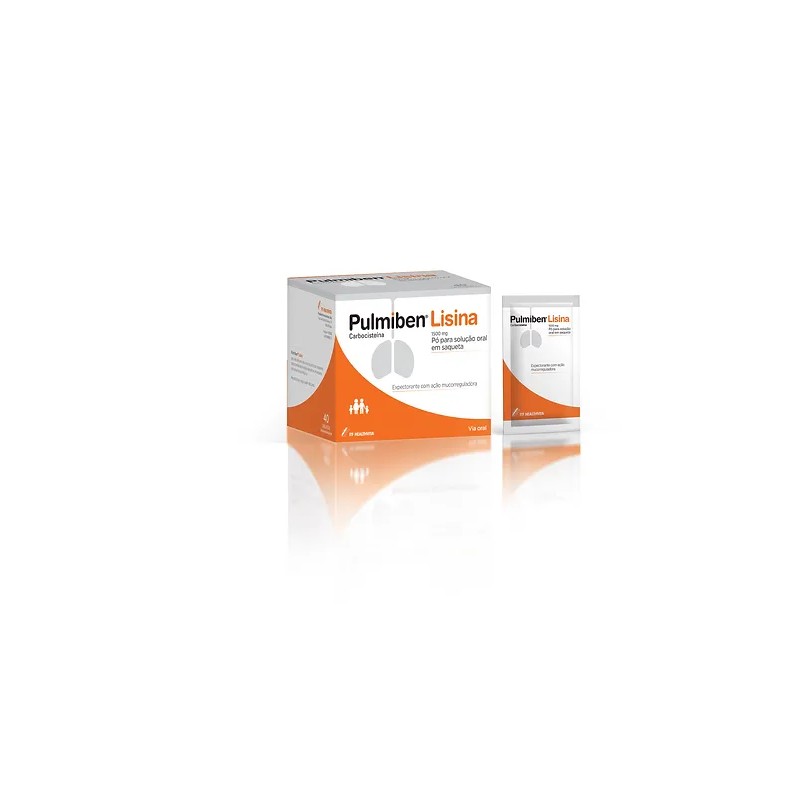 Pulmiben Lisina 1500 mg 40 saquetas
