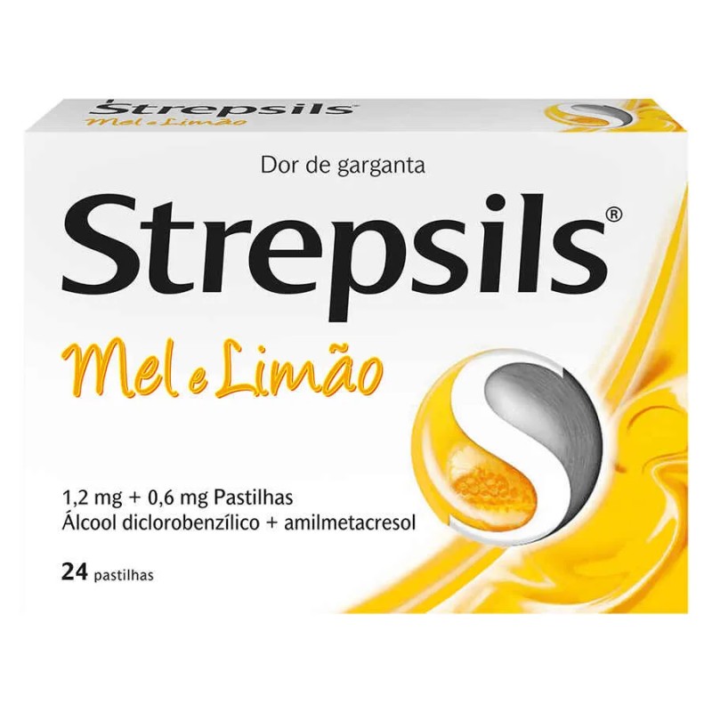 Strepsils Mel e Limão 24 pastilhas
