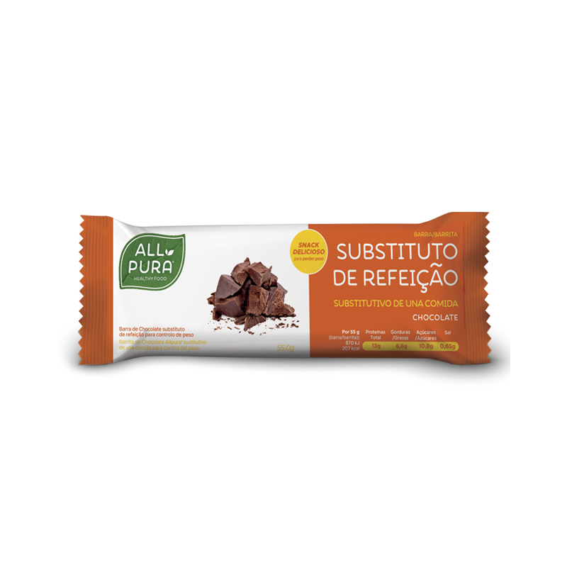 Allpura Barra Substituição Refeição Chocolate 55G
