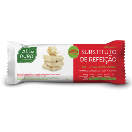 Allpura Barra Substituição Refeição Chocolate Branco 55G