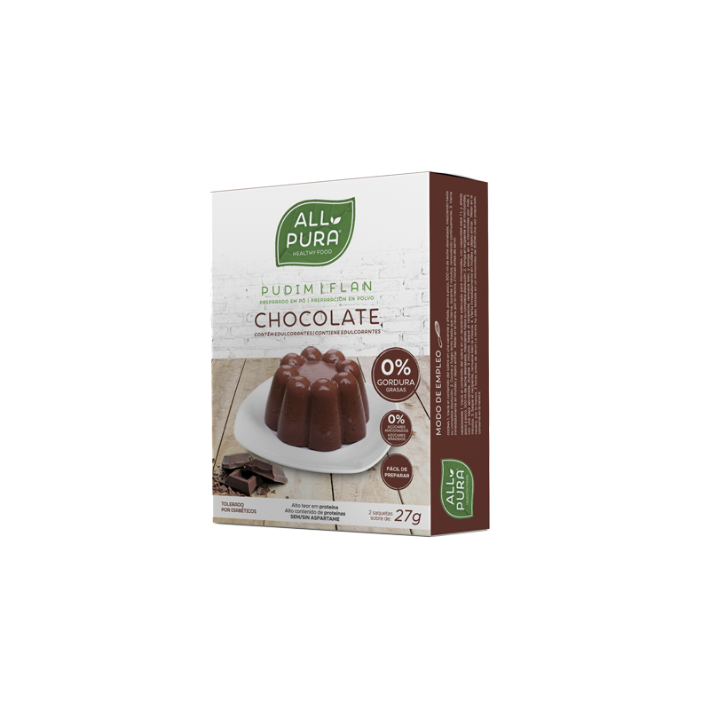 Allpura Pudim Zero Chocolate 27g (X2 saquetas)