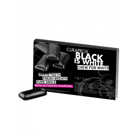 Curaprox Black is White Pastilha Elástica (x12 pastilhas)