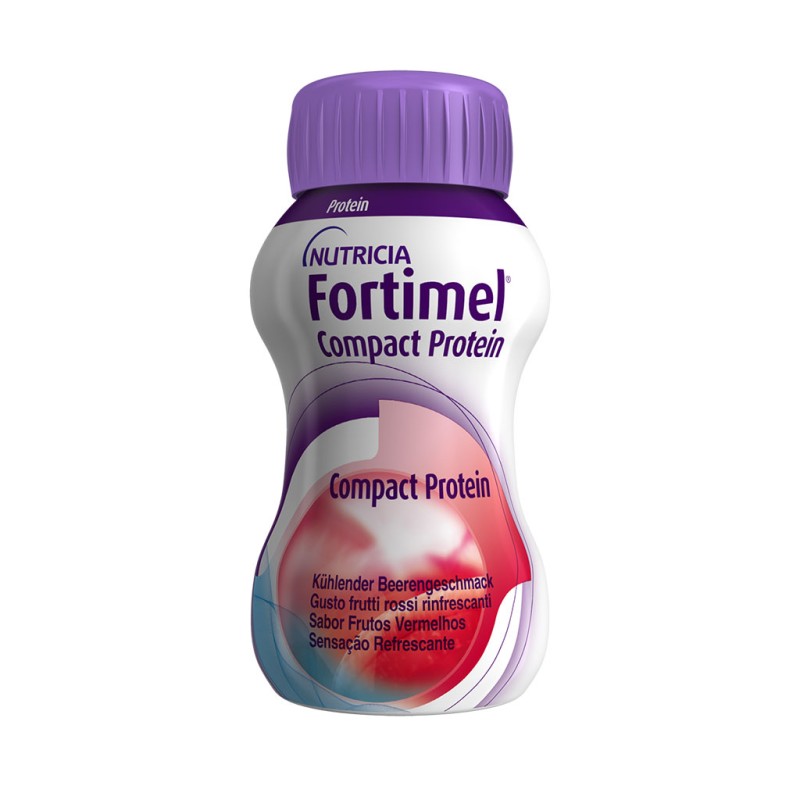Fortimel Compact Protein Frutos Vermelhos 125ml x4