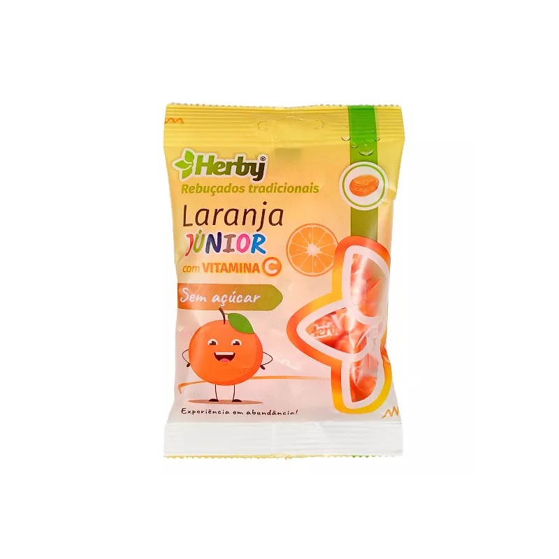Herby Rebuçados sem Açucar Laranja Júnior Vit.C 60g