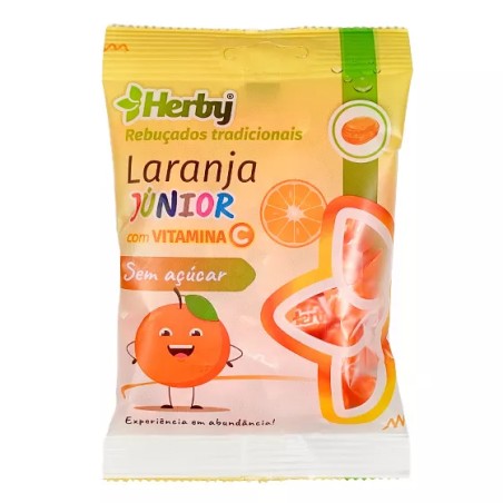 Herby Rebuçados sem Açucar Laranja Júnior Vit.C 60g