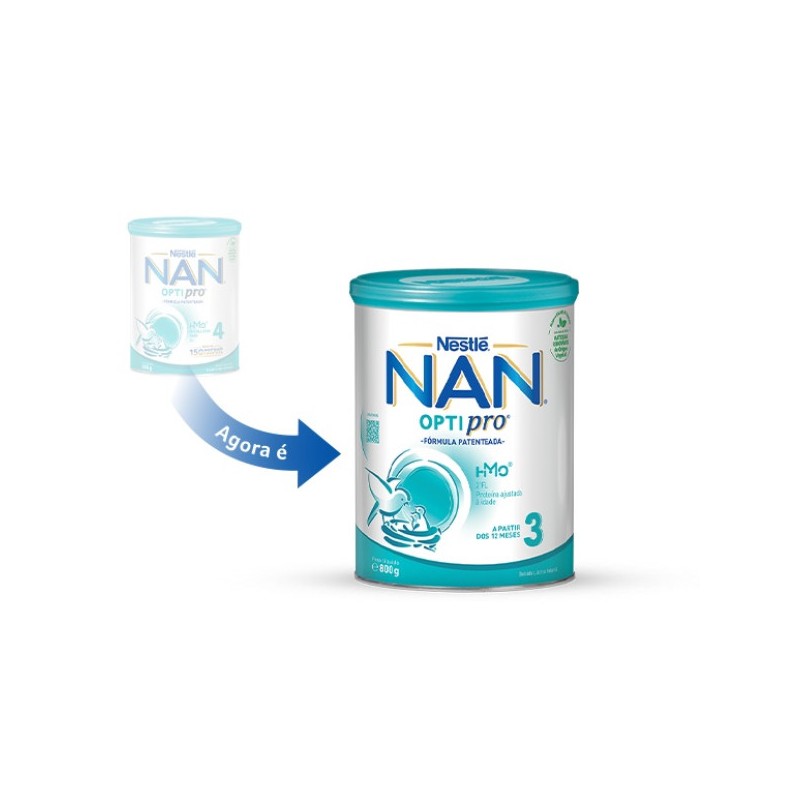 Nestlé NAN Optipro 3 Leite Crescimento 12M+ 800g